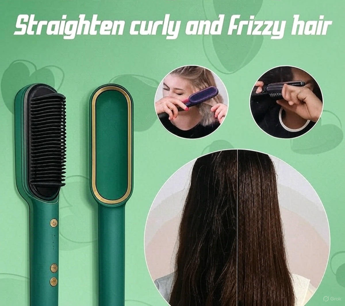 Professional Electric Hair Straightener Comb Brush